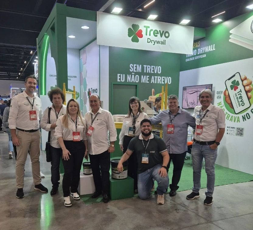 Trevo Drywall no 7º Congresso LATAM Steel Frame - Apresentamos no evento um portfólio que reforça nosso compromisso com a qualidade e a inovação no setor